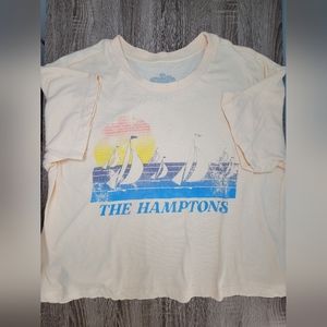 Cropped peach t shirt